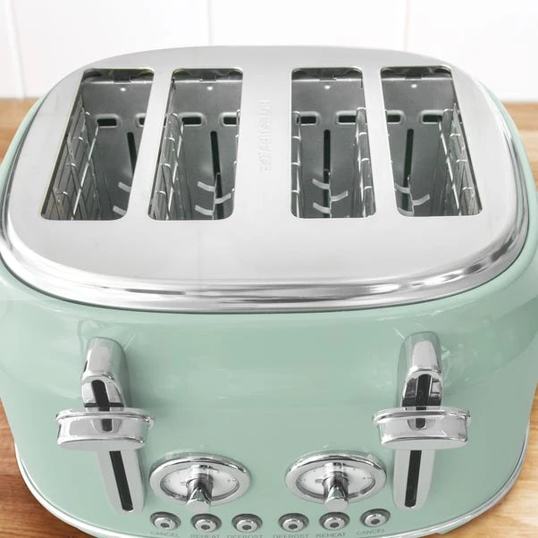 Dunelm Retro Seafoam 4 Slice Toaster 5 Dunelm Retro Seafoam 4 Slice Toaster - Image 3