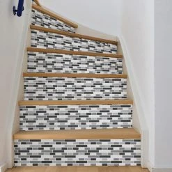 InHome Smoked Glass Self Adhesive Backsplash Tiles -Furn Shop 1000136077 alt04