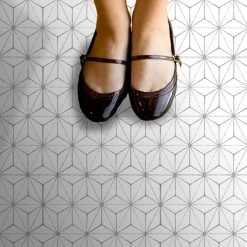 Alternative view of Floorpops Kikko Self Adhesive Floor Tiles