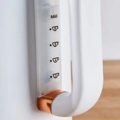 Dunelm 1.7L 3.kW Matt White & Copper Jug Kettle 8 Dunelm 1.7L 3.kW Matt White & Copper Jug Kettle -Furn Shop 1000150236 alt02