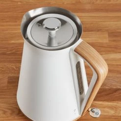 Dunelm Contemporary White Jug Kettle -Furn Shop 1000155917 alt02