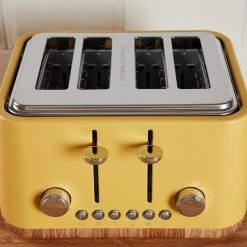 Dunelm Contemporary 4 Slice Ochre Yellow Toaster 8 Dunelm Contemporary 4 Slice Ochre Yellow Toaster -Furn Shop 1000155921 alt02