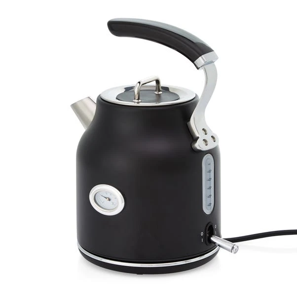 Dunelm Retro 1.7L 3KW Matt Black Kettle 4 Dunelm Retro 1.7L 3KW Matt Black Kettle - Image 2
