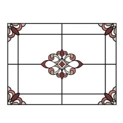 InHome Red Westwood Static Stained Glass Decal 7 InHome Red Westwood Static Stained Glass Decal -Furn Shop 1000161880 alt02