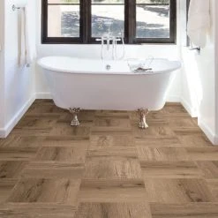 Pickling Brown Self Adhesive Floor Tiles -Furn Shop 1000168323 alt04