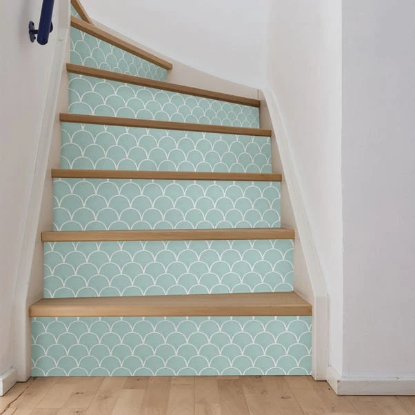 Fine Décor Wallpaper Shell Blue Self Adhesive Backsplash Tiles 7 Fine Décor Wallpaper Shell Blue Self Adhesive Backsplash Tiles - Image 5