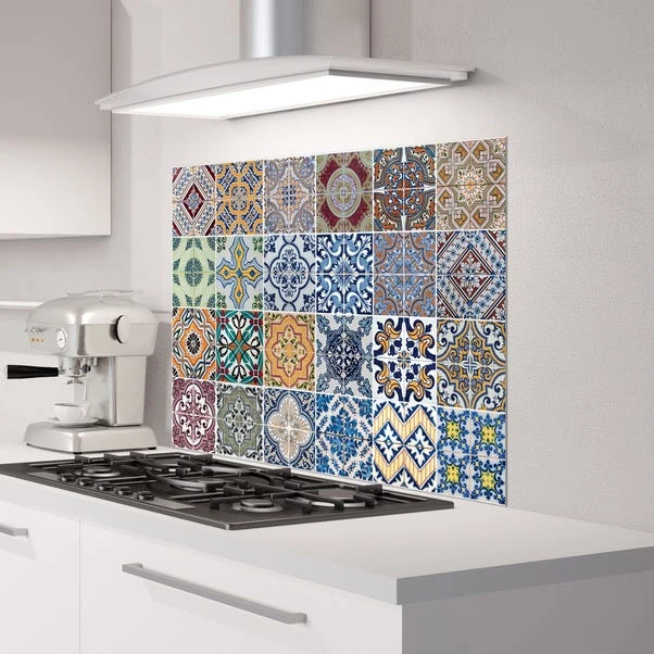 Fine Décor Wallpaper Azulejos Multicoloured Self Adhesive Kitchen Panel 4 Fine Décor Wallpaper Azulejos Multicoloured Self Adhesive Kitchen Panel - Image 2