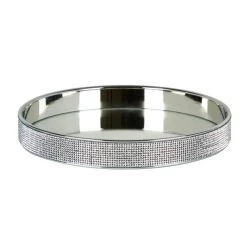 Dunelm Round Diamante Tray 7 Dunelm Round Diamante Tray -Furn Shop 1000182456 alt02
