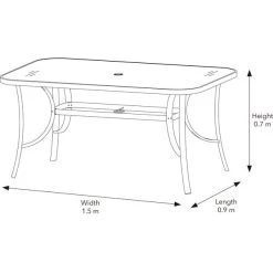 Dunelm Montreal 6 Seater Dining Set -Furn Shop 1000182833 alt08