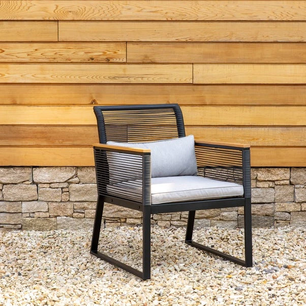 Elements 4 Seater Black Rope Conversation Set 5 Elements 4 Seater Black Rope Conversation Set - Image 3