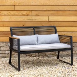 Elements 4 Seater Black Rope Conversation Set 11 Elements 4 Seater Black Rope Conversation Set -Furn Shop 1000183772 alt03