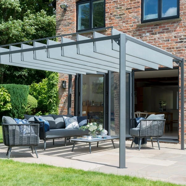 Garden Must Haves Pandora Leaf 3m X 3m Pergola 4 Garden Must Haves Pandora Leaf 3m X 3m Pergola - Image 2