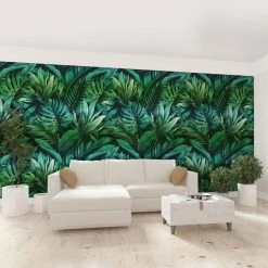 Dunelm Tropical Leaves Green Mural -Furn Shop 1000185486 alt01