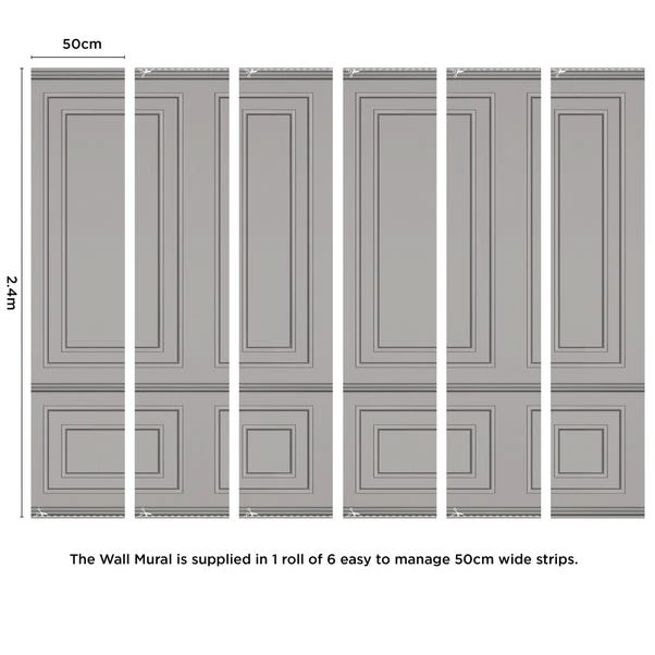 Dunelm Wood Panel Grey Mural 6 Dunelm Wood Panel Grey Mural - Image 4