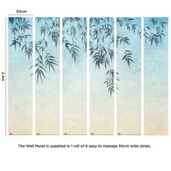 Dunelm Ombre Leaf Mural 12 Dunelm Ombre Leaf Mural -Furn Shop 1000185492 alt03