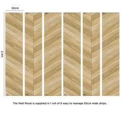 Dunelm Chevron Wood Mural -Furn Shop 1000185498 alt03