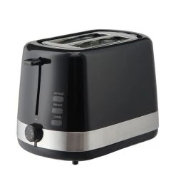 Dunelm Black 2 Slice Toaster