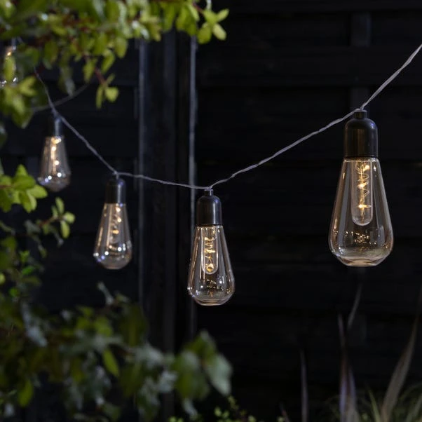 Dunelm 10 Retro Bulb Filament String Lights 3 Dunelm 10 Retro Bulb Filament String Lights