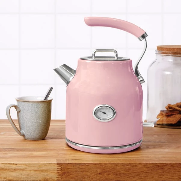 Dunelm Retro 1.7L 3KW Pink Jug Kettle 3 Dunelm Retro 1.7L 3KW Pink Jug Kettle