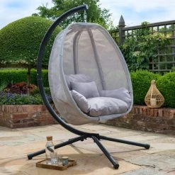 Norfolk Leisure Grey Cocoon Egg Chair