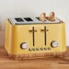 Dunelm Contemporary 4 Slice Ochre Yellow Toaster -Furn Shop 30662542