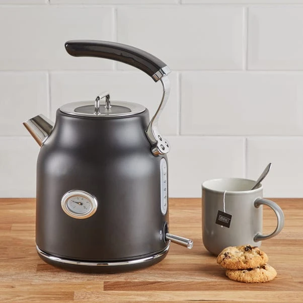 Dunelm Retro 1.7L 3KW Matt Black Kettle 3 Dunelm Retro 1.7L 3KW Matt Black Kettle