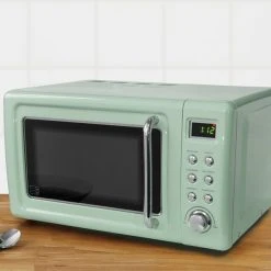 Dunelm Retro 20L 800W Microwave Seafoam
