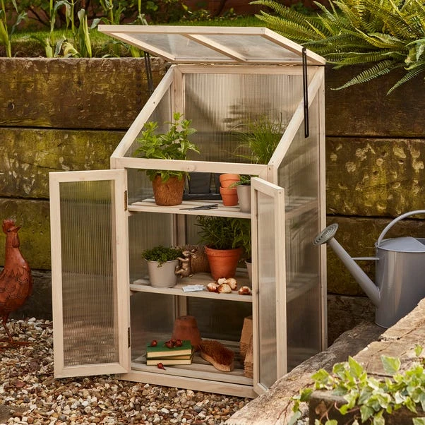 Dunelm Timber Cream GroZone Greenhouse 3 Dunelm Timber Cream GroZone Greenhouse