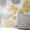 Crown Wallpaper Scandi Forest Mustard Wallpaper -Furn Shop 30680183