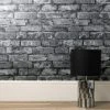 Fine Décor Wallpaper Rustic Silver Brick Wallpaper -Furn Shop 30680459