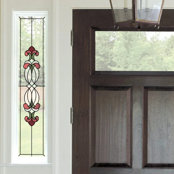InHome Red Hanover Static Stained Glass Decal 3 InHome Red Hanover Static Stained Glass Decal