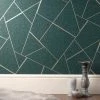 Fine Décor Wallpaper Quartz Fractal Emerald Wallpaper -Furn Shop 30701544