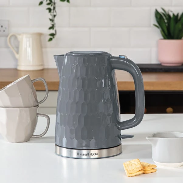 Russell Hobbs Honeycomb Kettle Grey 3 Russell Hobbs Honeycomb Kettle Grey