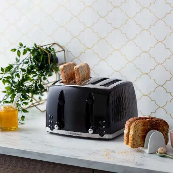 Russell Hobbs Honeycomb 4 Slice Toaster Black 5 Russell Hobbs Honeycomb 4 Slice Toaster Black - Image 3