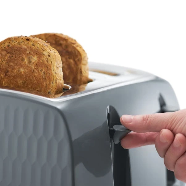 Russell Hobbs Honeycomb 4 Slice Toaster Grey 7 Russell Hobbs Honeycomb 4 Slice Toaster Grey - Image 5