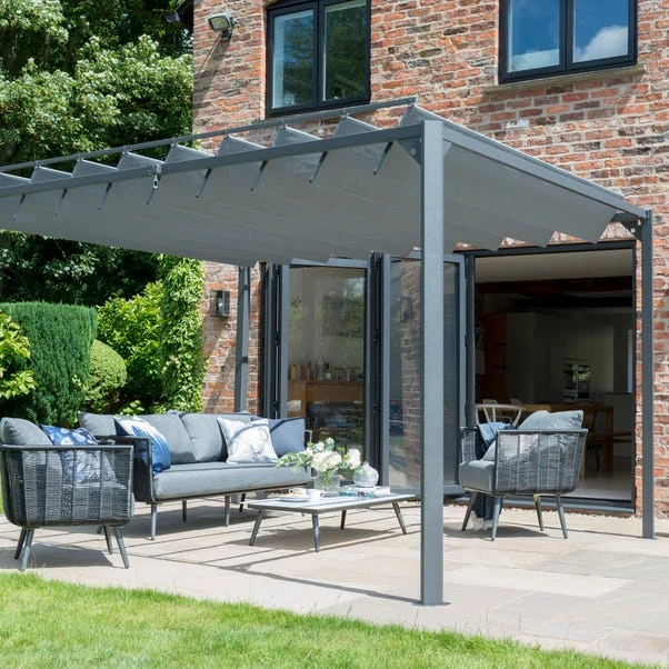 Garden Must Haves Pandora Leaf 3m X 3m Pergola 3 Garden Must Haves Pandora Leaf 3m X 3m Pergola