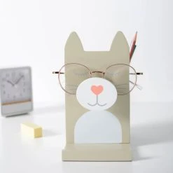 Dunelm Wooden Glasses Holder Cat -Furn Shop 30730702 alt01
