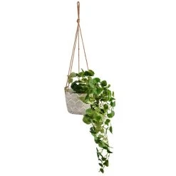 Dunelm Hanging Plant Geo Pot 30cm -Furn Shop 30732435 alt04