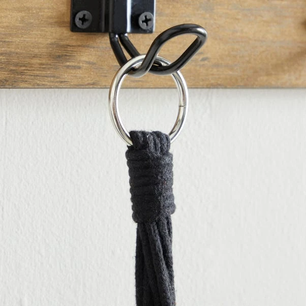 Dunelm Black Hanging Ceramic Pot With Macrame 6 Dunelm Black Hanging Ceramic Pot With Macrame - Image 4