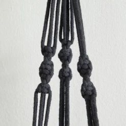 Dunelm Black Hanging Ceramic Pot With Macrame 12 Dunelm Black Hanging Ceramic Pot With Macrame -Furn Shop 30732442 alt04