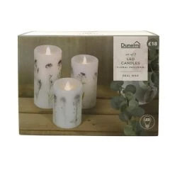 Dunelm Pack Of 3 Lavender Inclusion LED Candles 8 Dunelm Pack Of 3 Lavender Inclusion LED Candles -Furn Shop 30734431 alt02