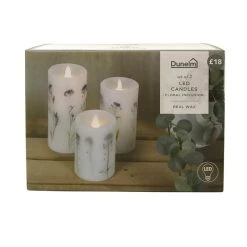 Dunelm Pack Of 3 Lavender Inclusion LED Candles 9 Dunelm Pack Of 3 Lavender Inclusion LED Candles -Furn Shop 30734431 alt03