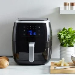 Dunelm Digital 6L Black Air Fryer