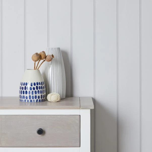 Dunelm White Panel Wallpaper 4 Dunelm White Panel Wallpaper - Image 2