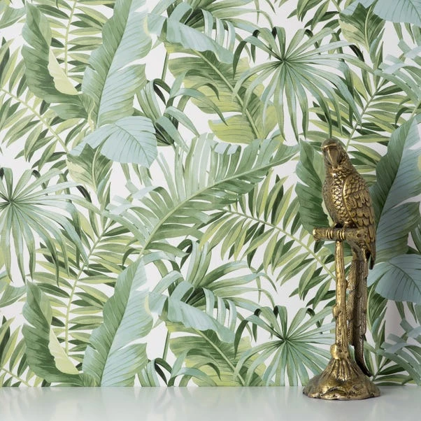 Fine Décor Wallpaper Tropical Maui Green Wallpaper 3 Fine Décor Wallpaper Tropical Maui Green Wallpaper