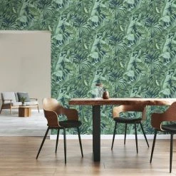Fine Décor Wallpaper Tropical Navy Maui Wallpaper -Furn Shop 30747096 alt03