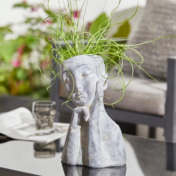 Dunelm Abstract Head Planter 3 Dunelm Abstract Head Planter