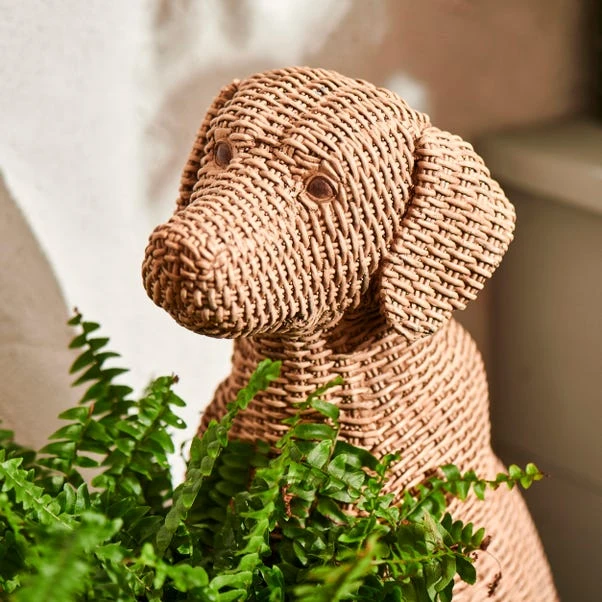 Dunelm Rattan Effect Labrador Planter 4 Dunelm Rattan Effect Labrador Planter - Image 2