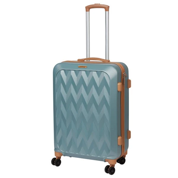 Constellation Sage Green And Tan Chevron Suitcase 3 Constellation Sage Green And Tan Chevron Suitcase