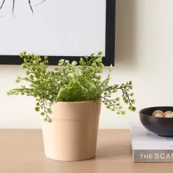 Dunelm Small Ceramic Pink Plant Pot